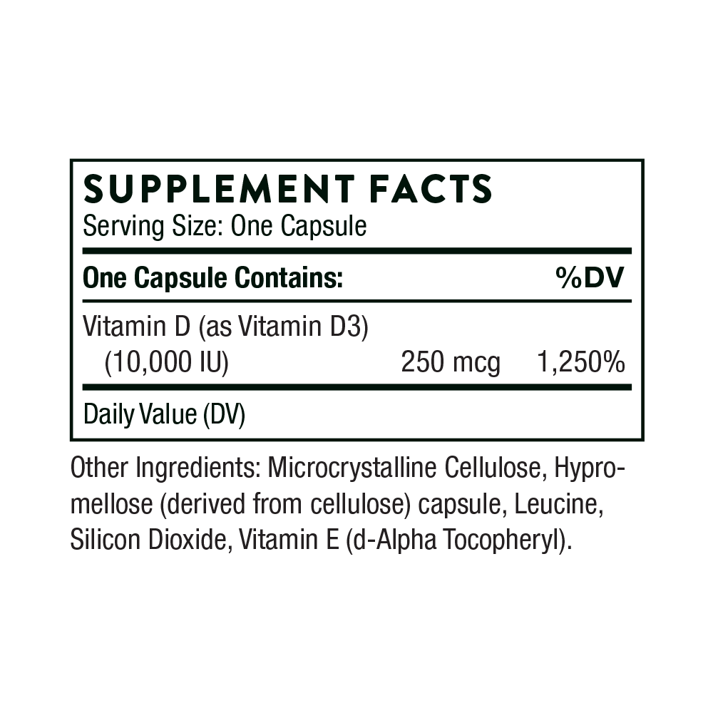 THORNE Vitamina D 10.000